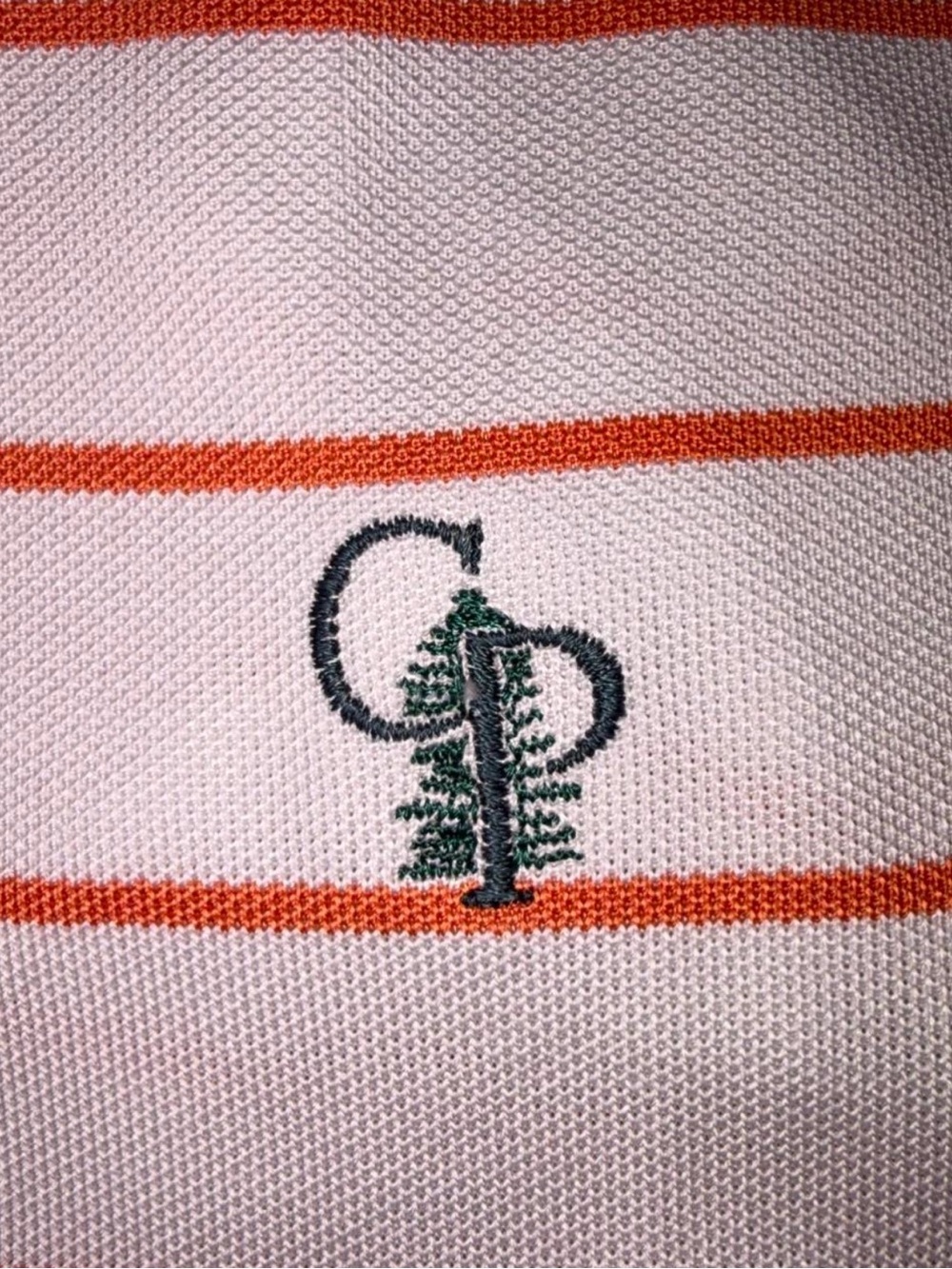 RLX Ralph Lauren Calusa Pines Golf Club Naples, FL polo Men’s M white and orange